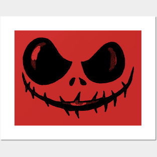 Spooky Halloween Face Posters and Art